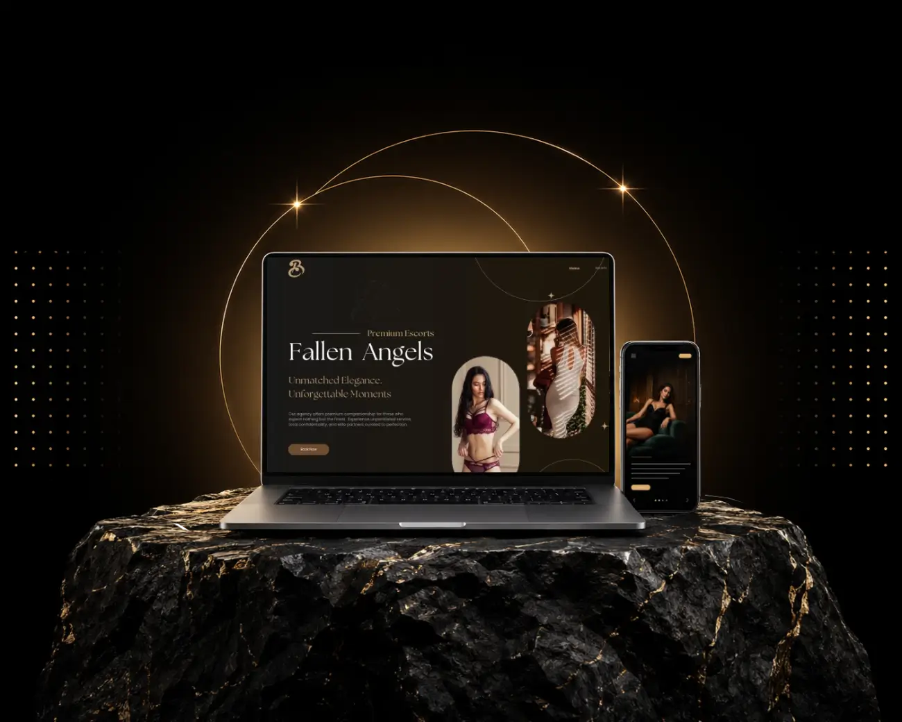 Premium escort agency website design