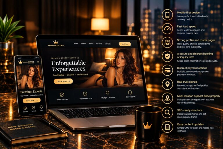 9 Features Every Escort Agency Website Needs to Convert Visitors Into Bookings